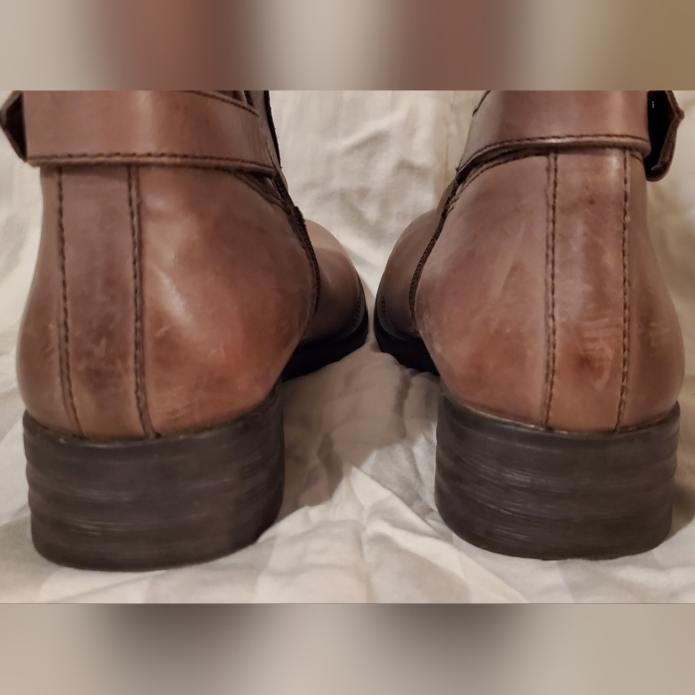 Bussola Taupe Leather Trapani Boots - Picture 9 of 16